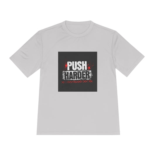 Push Harder Performance Tee — Motivational Gym Workout Shirt Printify
