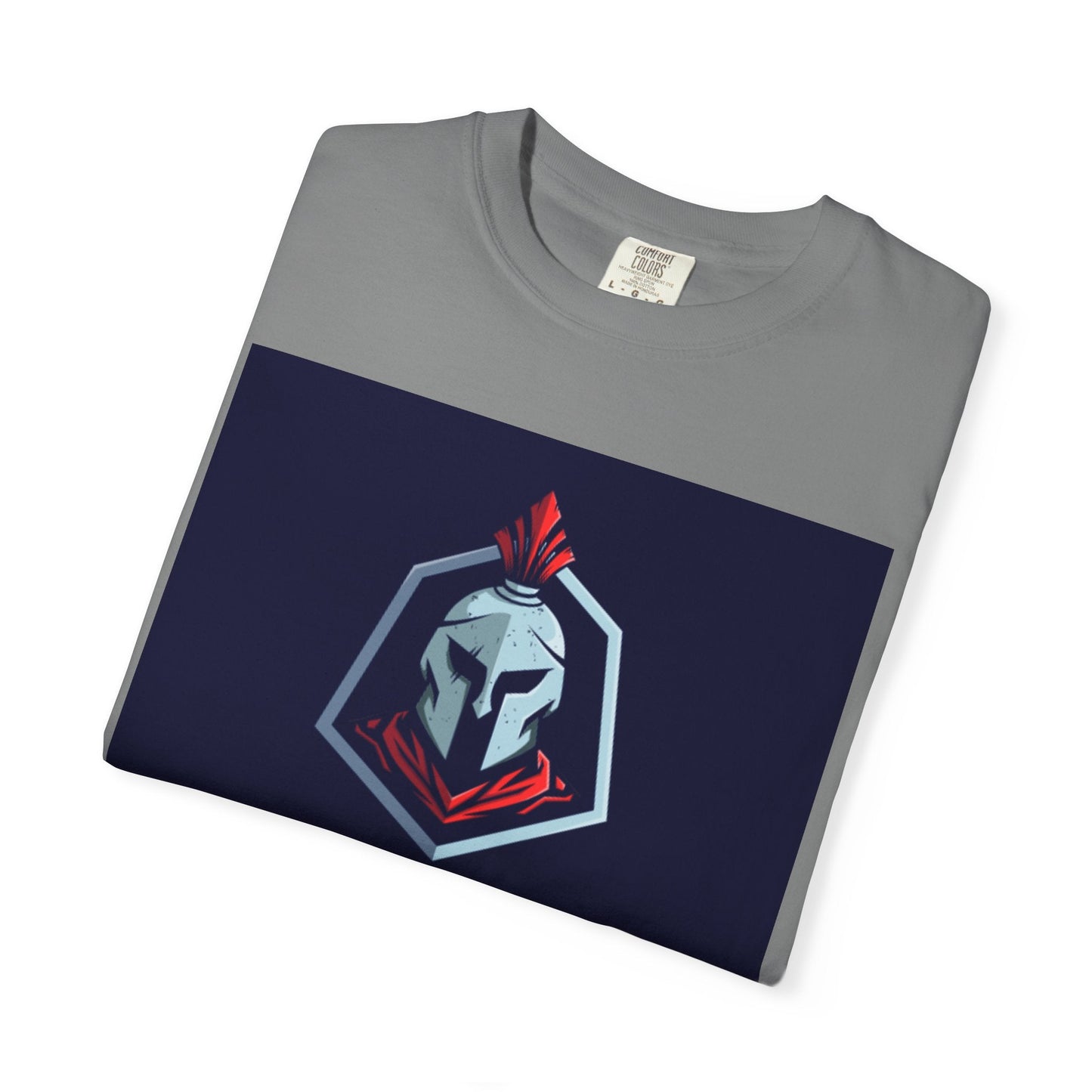 Discipline Over Comfort T-Shirt — Spartan Helmet Motivational Tee Printify