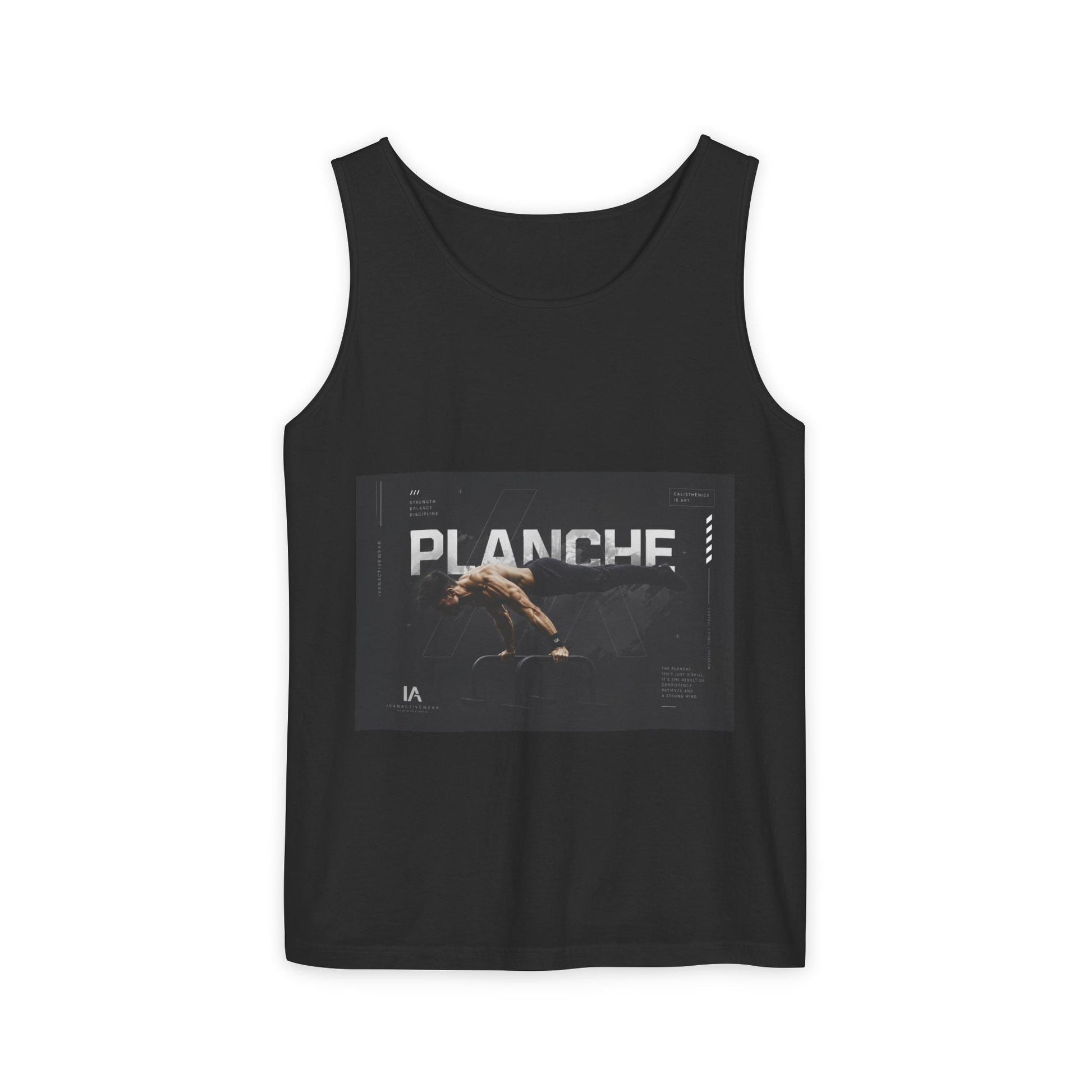 Planches Surfer Graphic Tank Top — Vintage Surf Photo "Planche" Printify