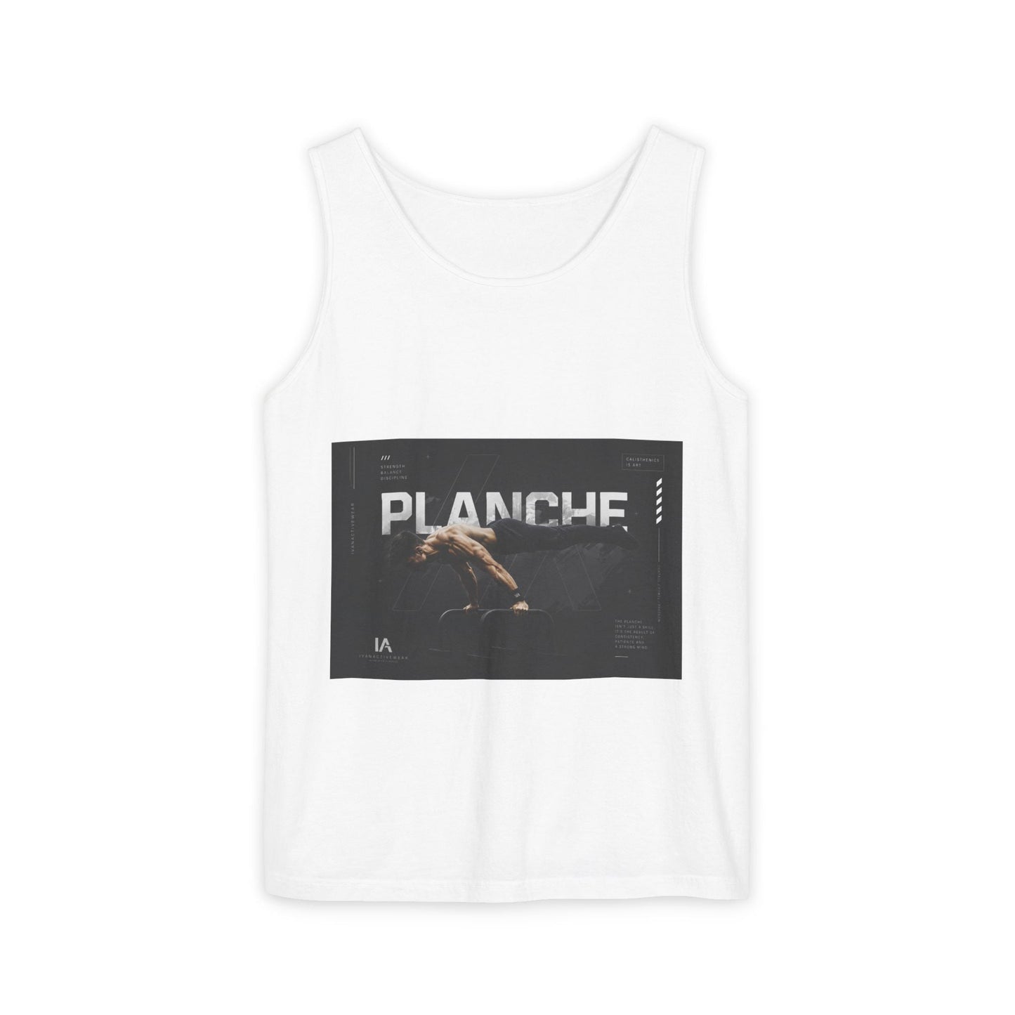 Planches Surfer Graphic Tank Top — Vintage Surf Photo "Planche" Printify