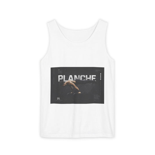 Planches Surfer Graphic Tank Top — Vintage Surf Photo "Planche" Printify