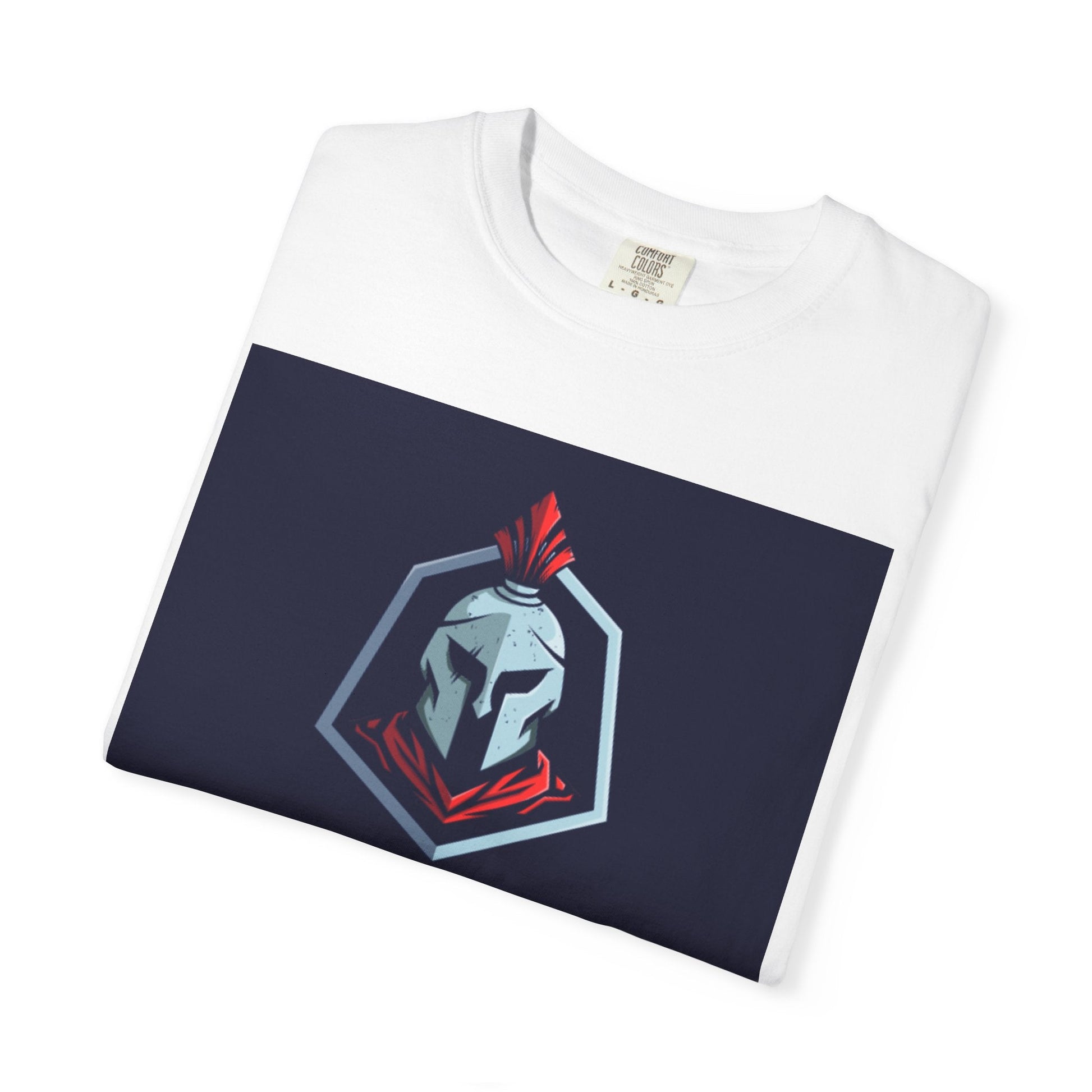 Discipline Over Comfort T-Shirt — Spartan Helmet Motivational Tee Printify