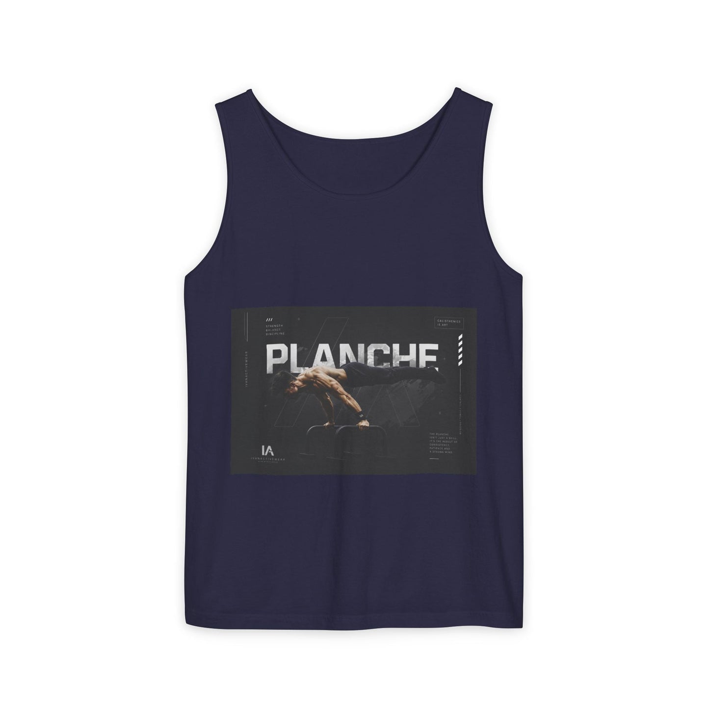 Planches Surfer Graphic Tank Top — Vintage Surf Photo "Planche" Printify