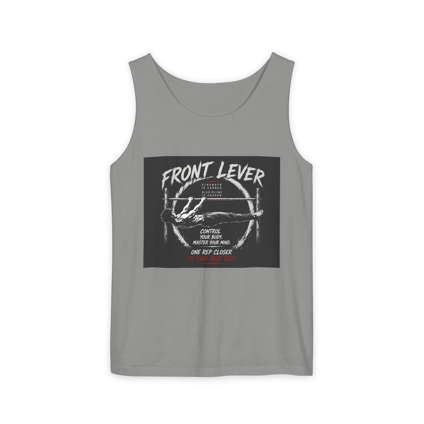 Front Lever Vintage Gym Tank Top — Calisthenics Training Shirt Printify