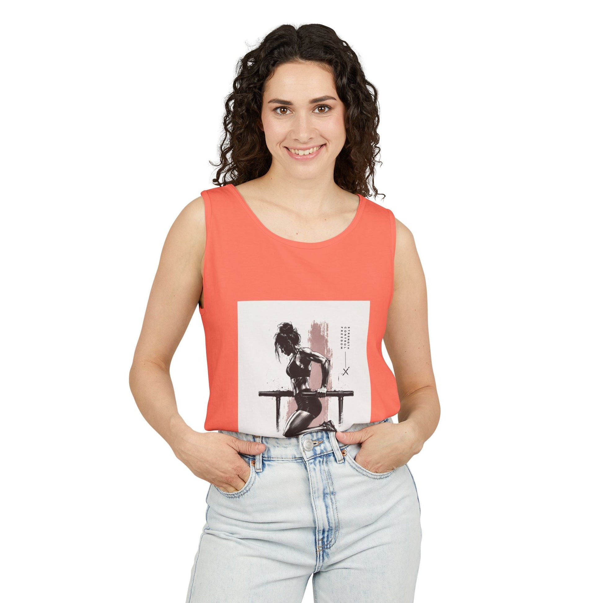 Vintage Pin-Up Tank Top — Retro Art Graphic Unisex Vest Printify