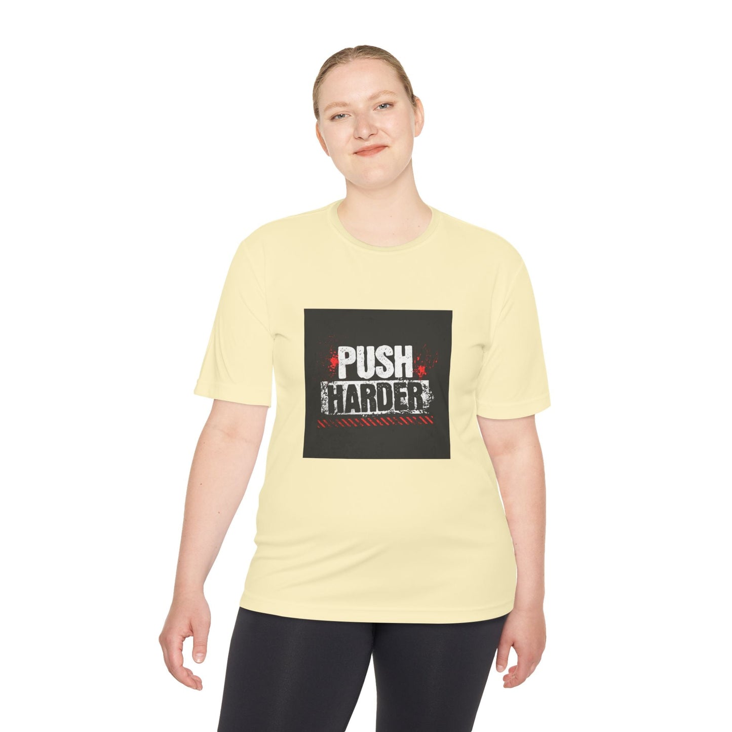 Push Harder Performance Tee — Motivational Gym Workout Shirt Printify