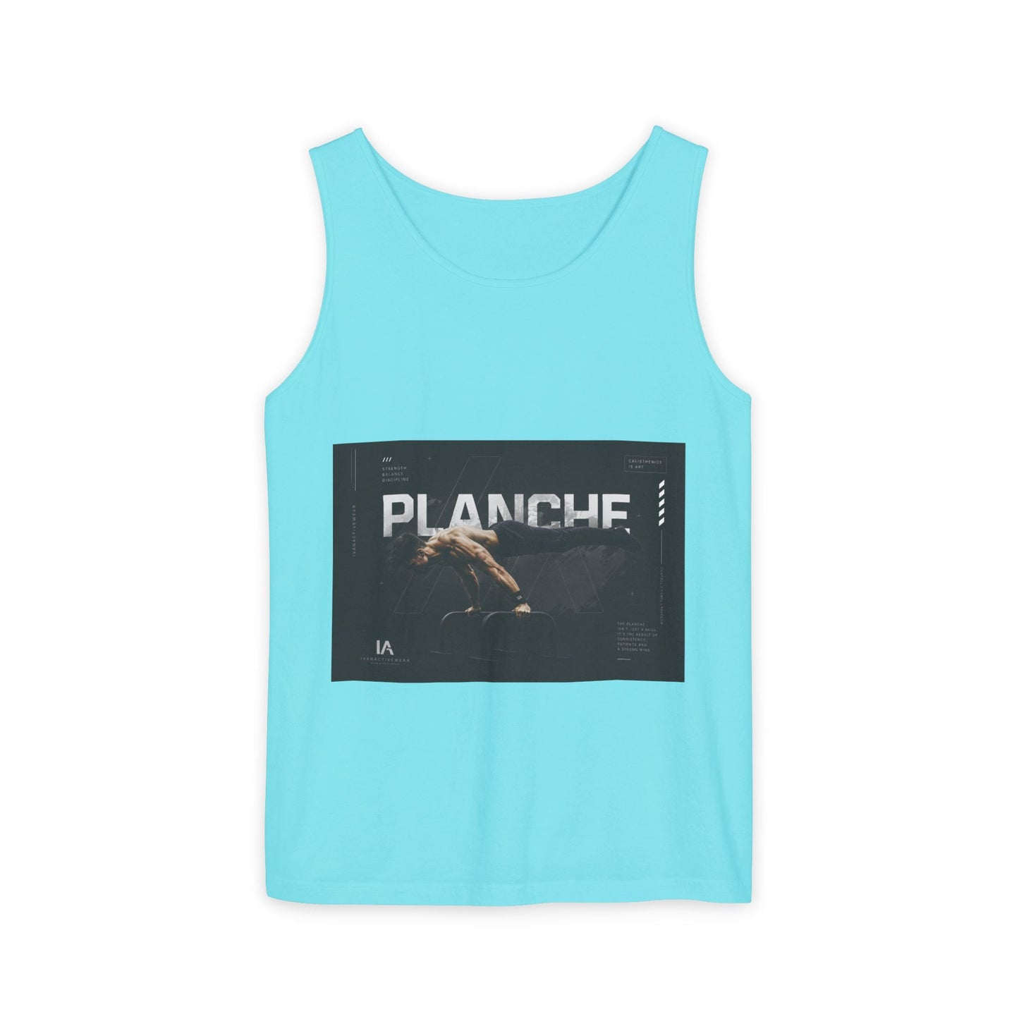 Planches Surfer Graphic Tank Top — Vintage Surf Photo "Planche" Printify