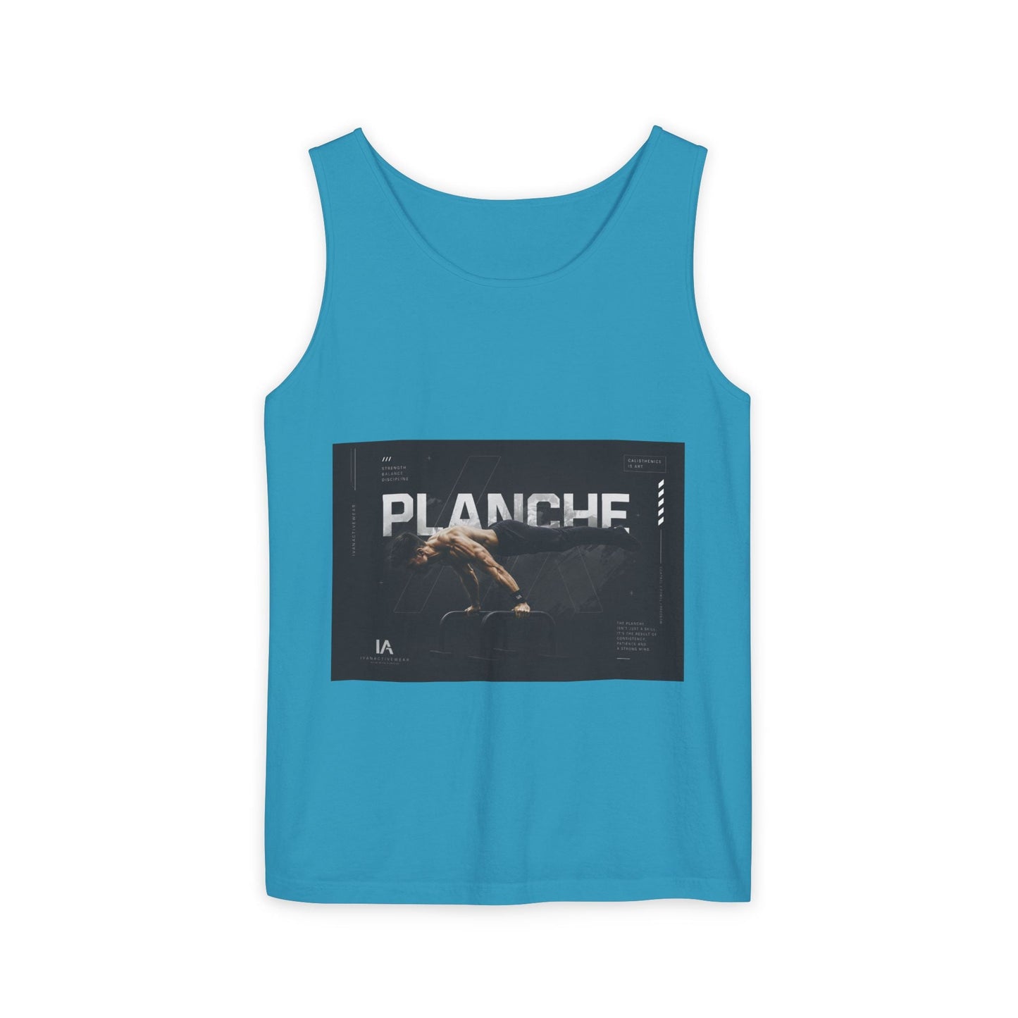 Planches Surfer Graphic Tank Top — Vintage Surf Photo "Planche" Printify