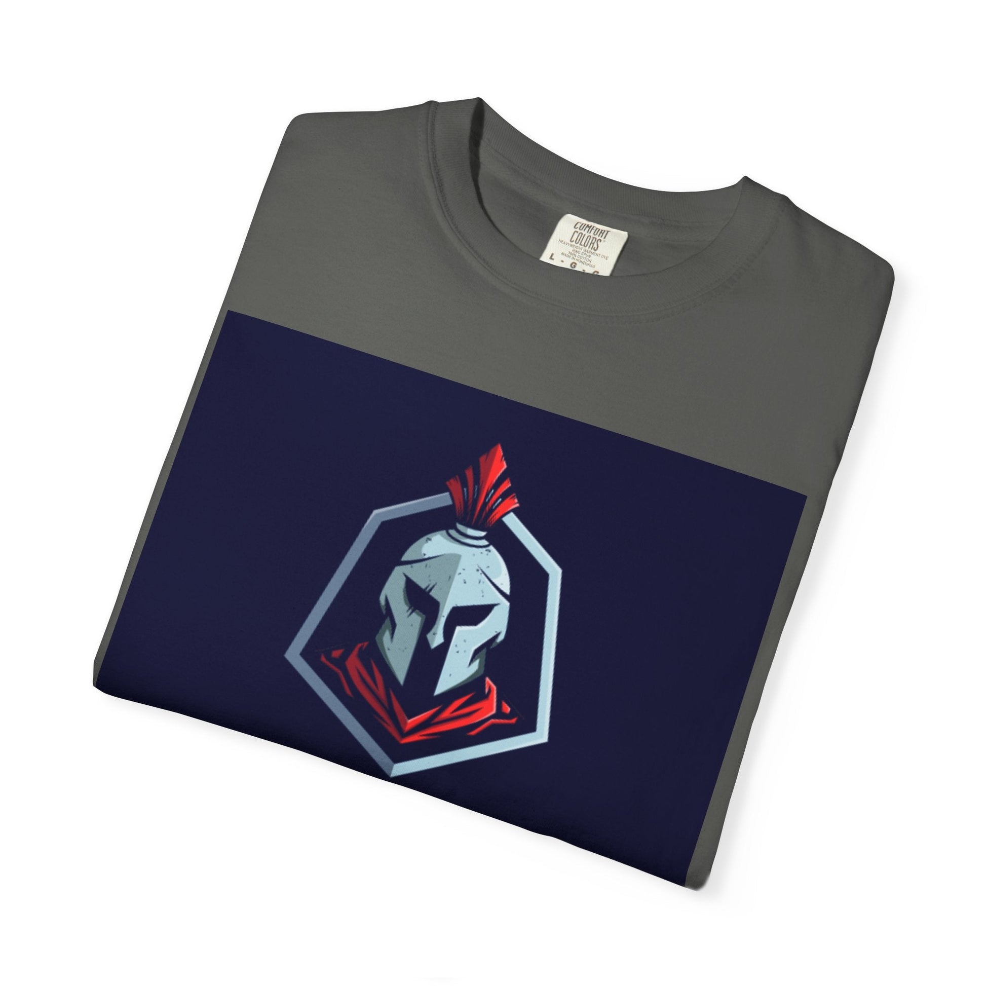 Discipline Over Comfort T-Shirt — Spartan Helmet Motivational Tee Printify