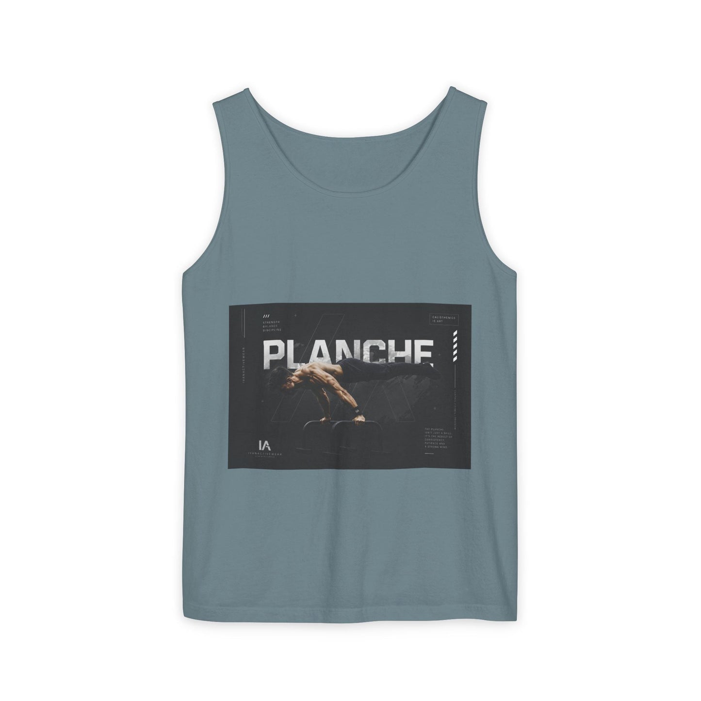 Planches Surfer Graphic Tank Top — Vintage Surf Photo "Planche" Printify