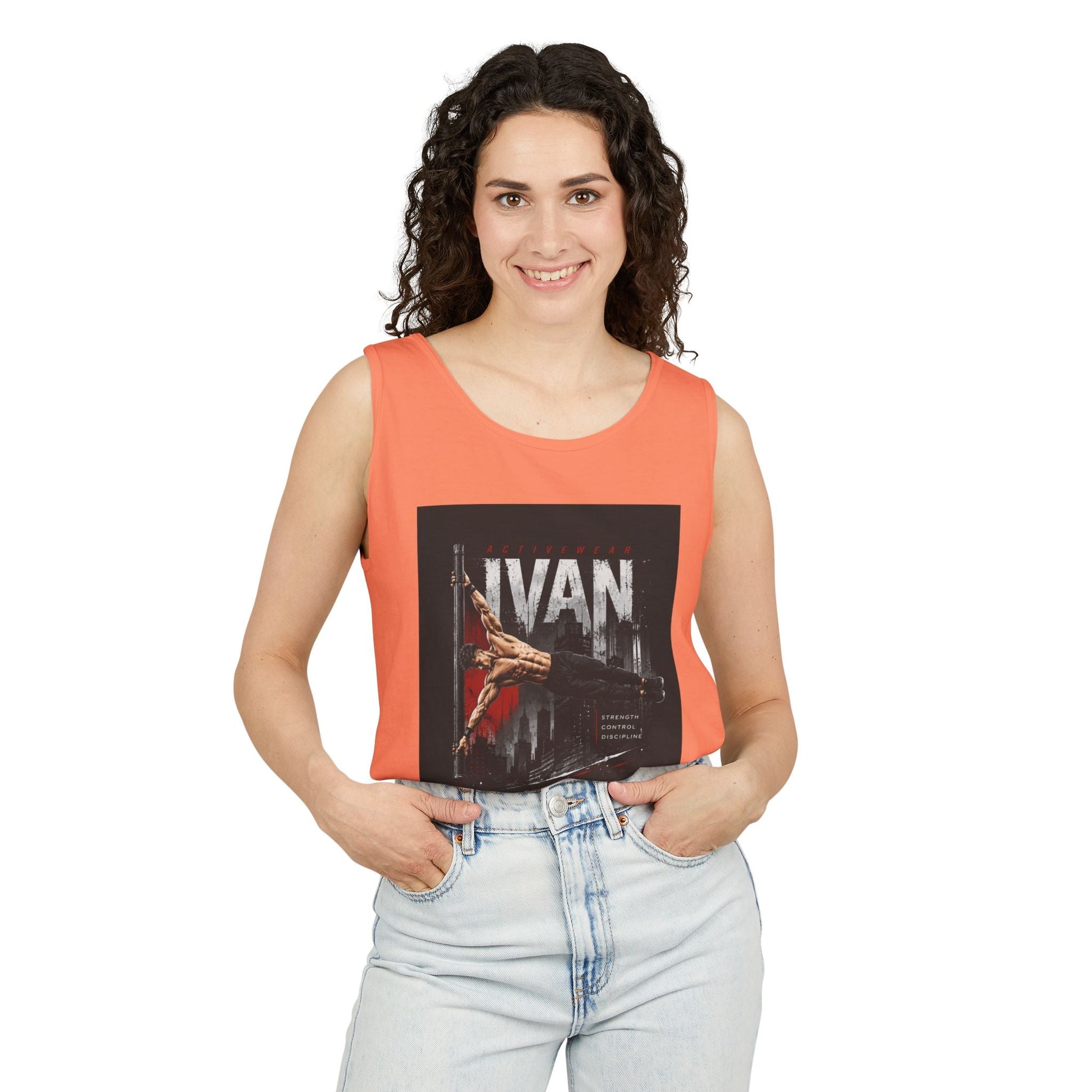 Ivan Rock Climber Tank Top — Vintage Climbing Poster Graphic Printify