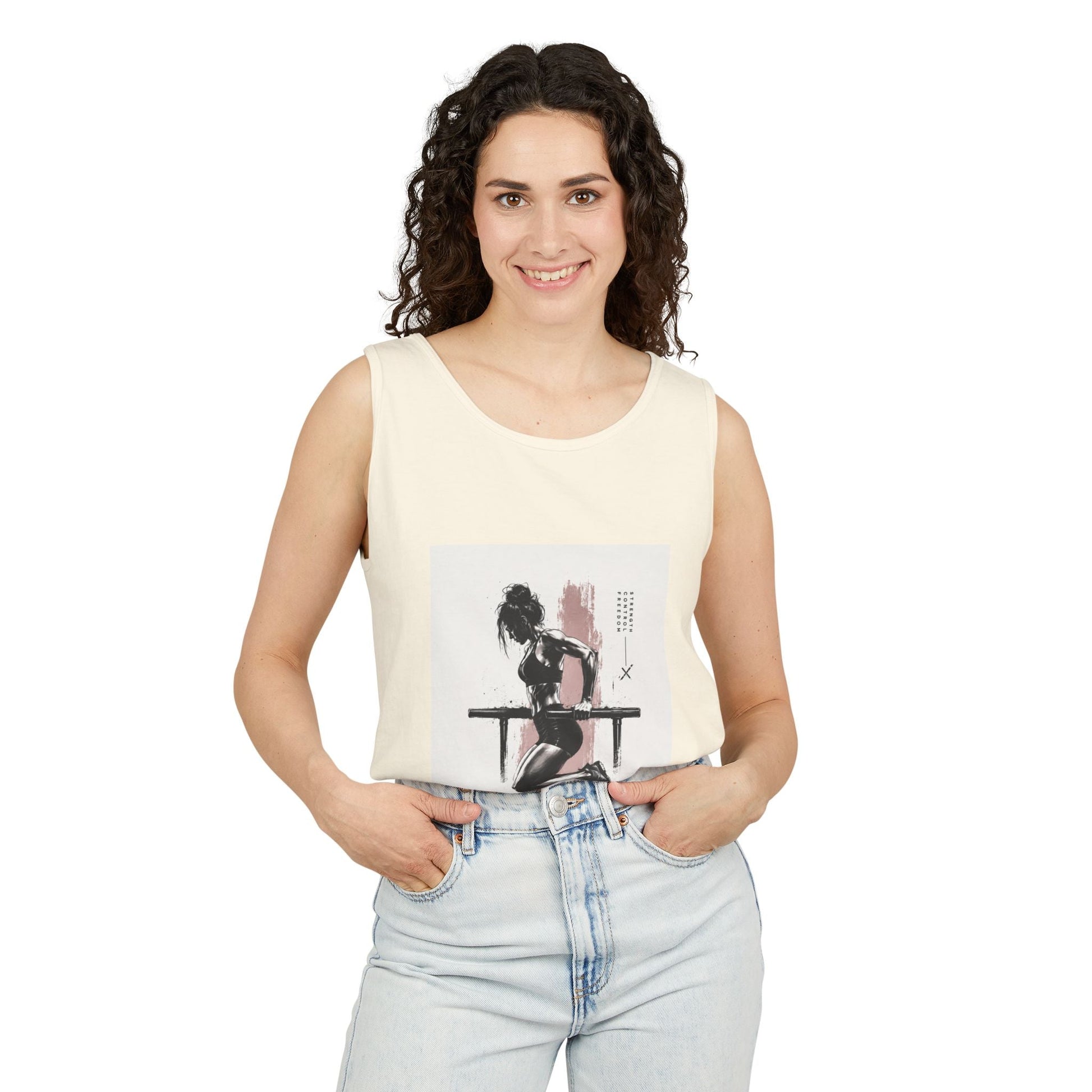 Vintage Pin-Up Tank Top — Retro Art Graphic Unisex Vest Printify