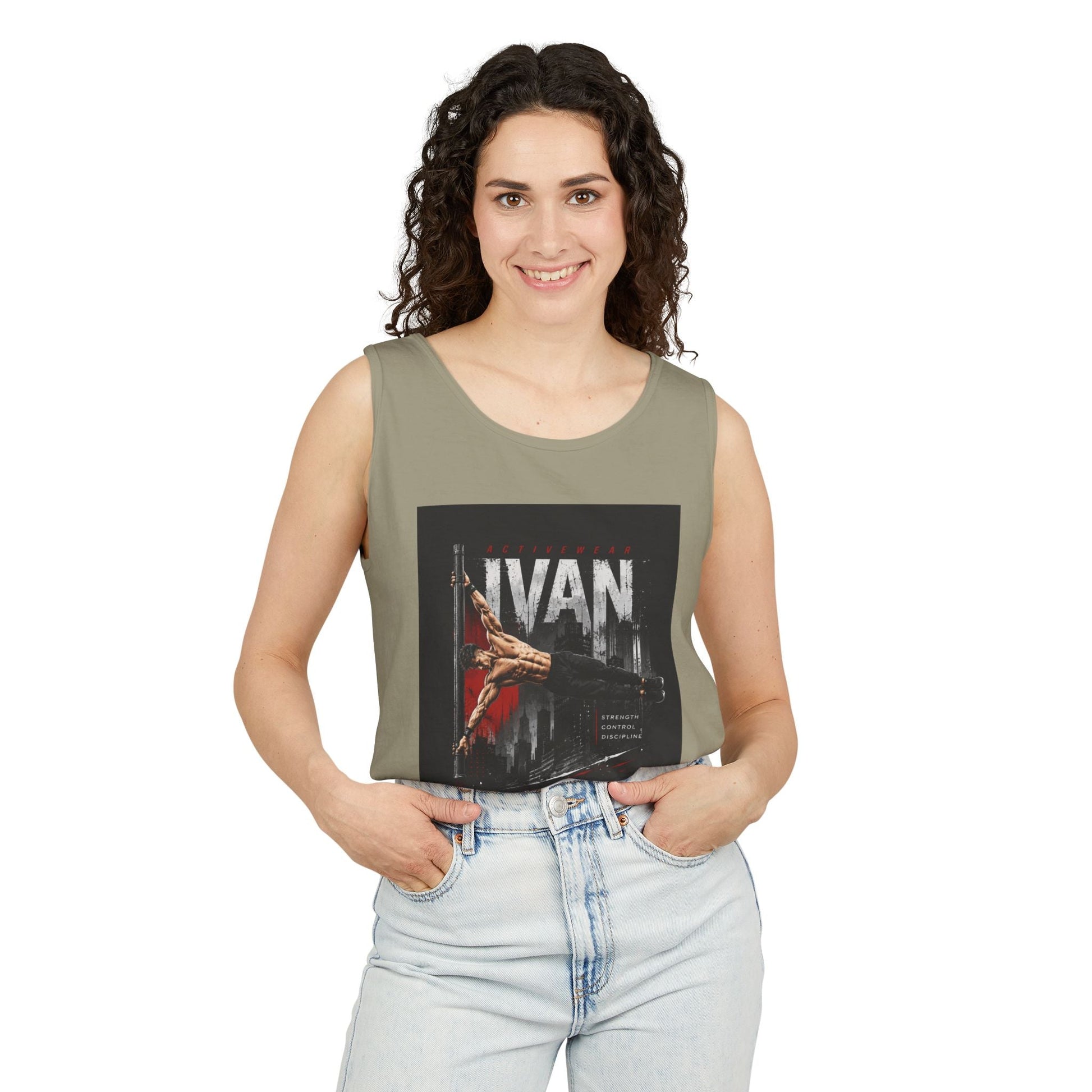 Ivan Rock Climber Tank Top — Vintage Climbing Poster Graphic Printify