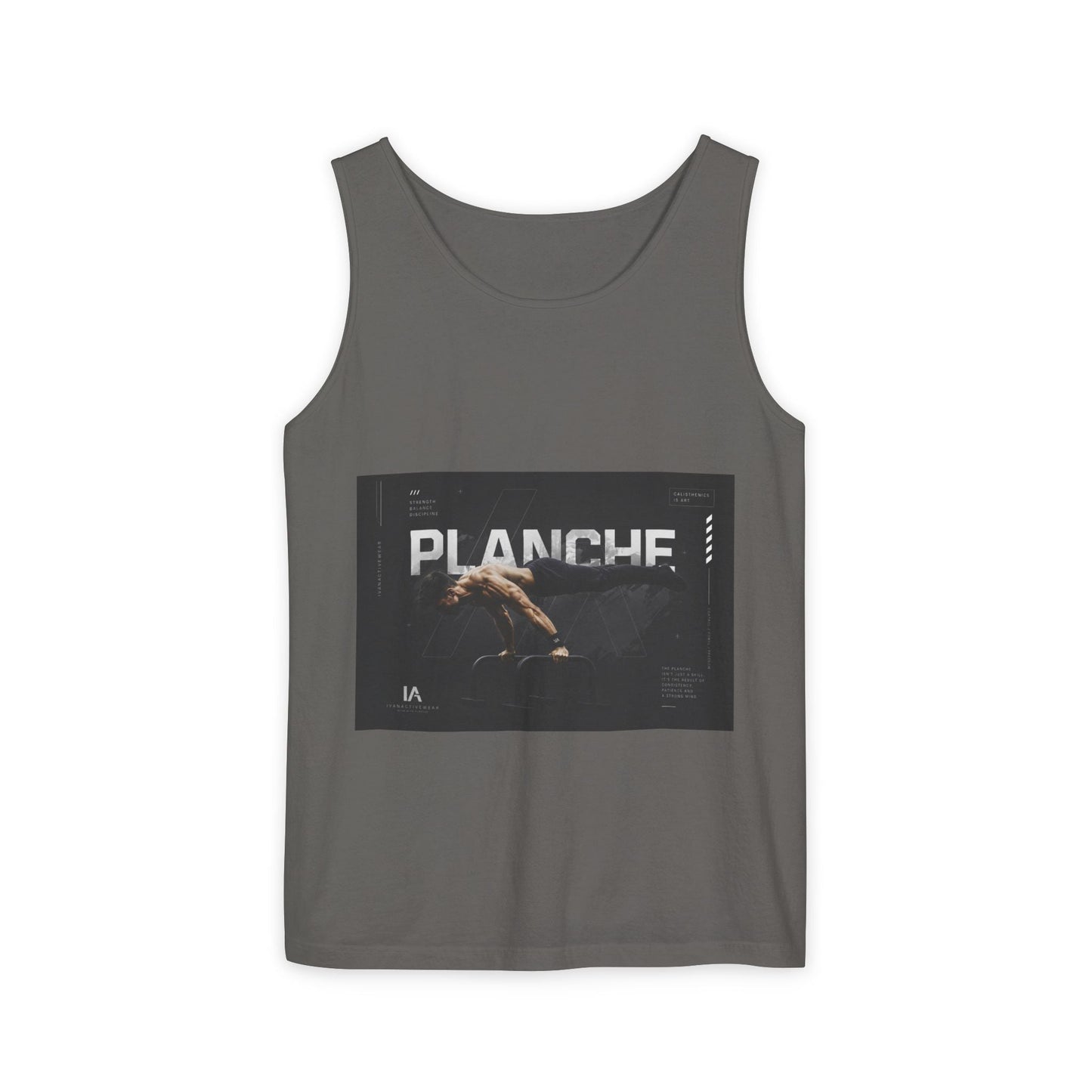 Planches Surfer Graphic Tank Top — Vintage Surf Photo "Planche" Printify