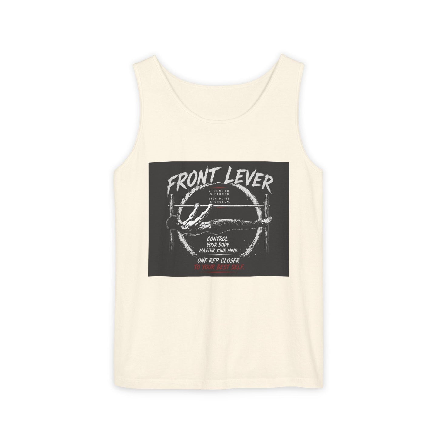 Front Lever Vintage Gym Tank Top — Calisthenics Training Shirt Printify