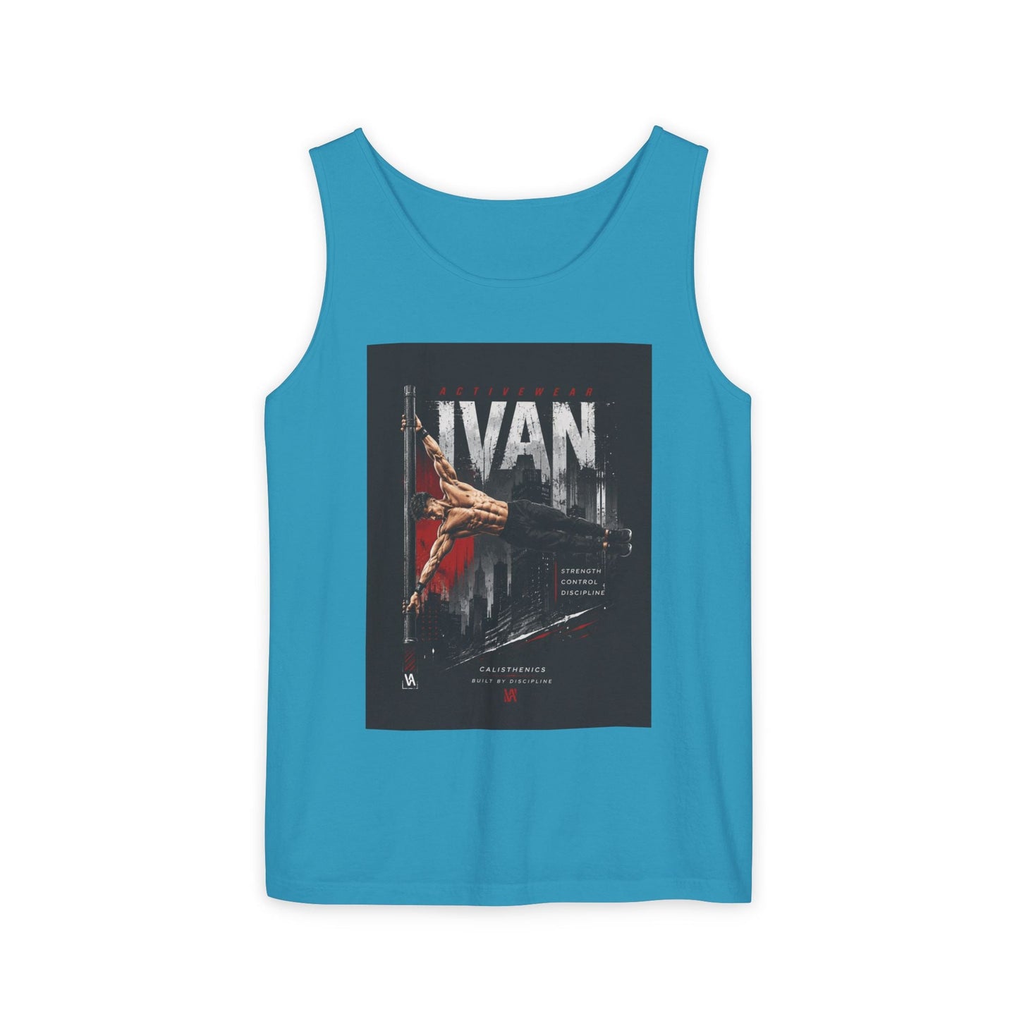 Ivan Rock Climber Tank Top — Vintage Climbing Poster Graphic Printify