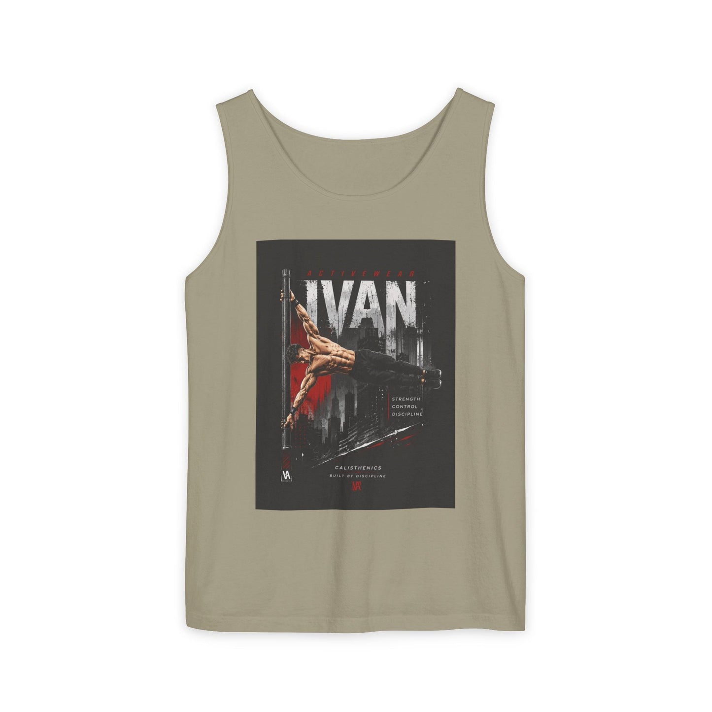 Ivan Rock Climber Tank Top — Vintage Climbing Poster Graphic Printify