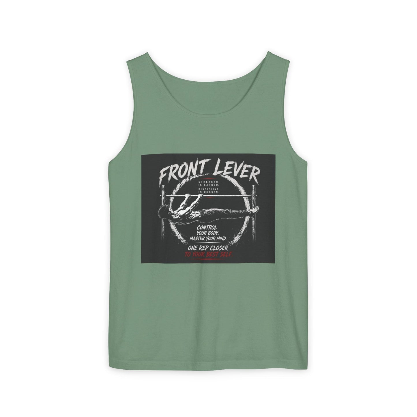 Front Lever Vintage Gym Tank Top — Calisthenics Training Shirt Printify