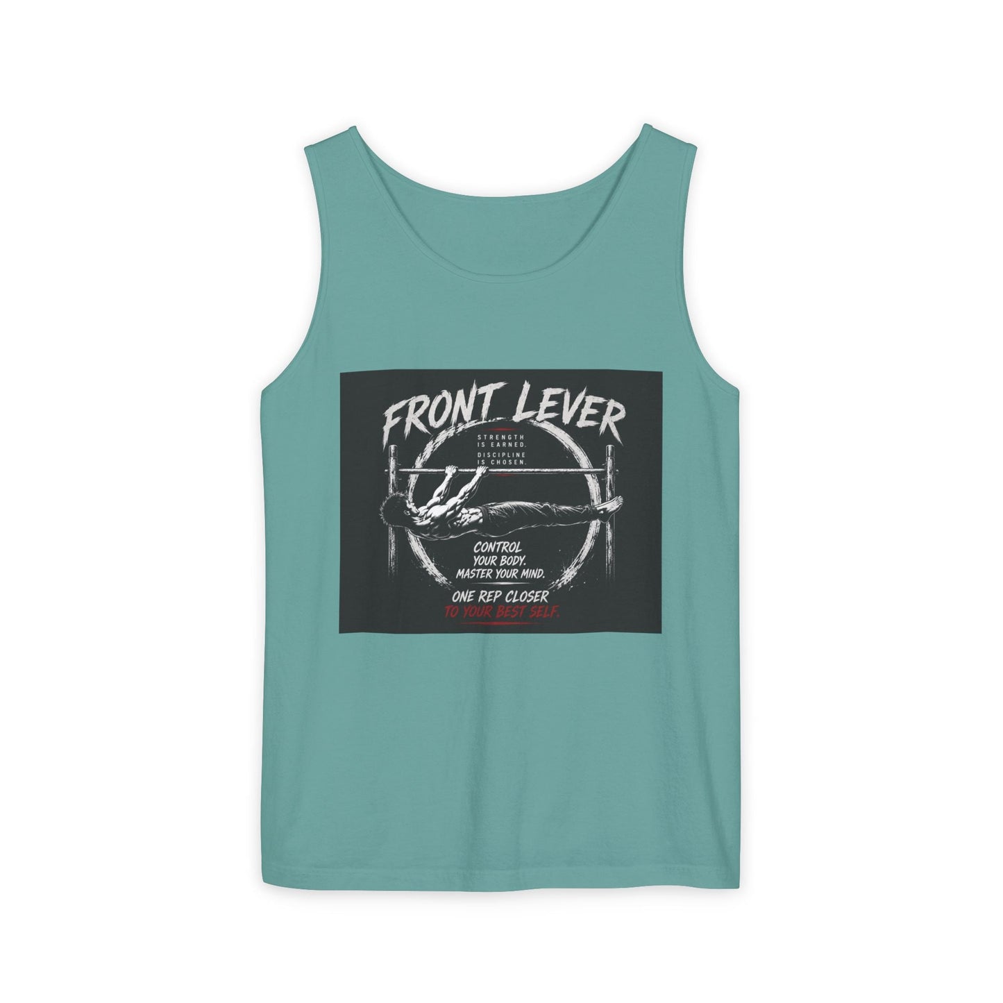 Front Lever Vintage Gym Tank Top — Calisthenics Training Shirt Printify
