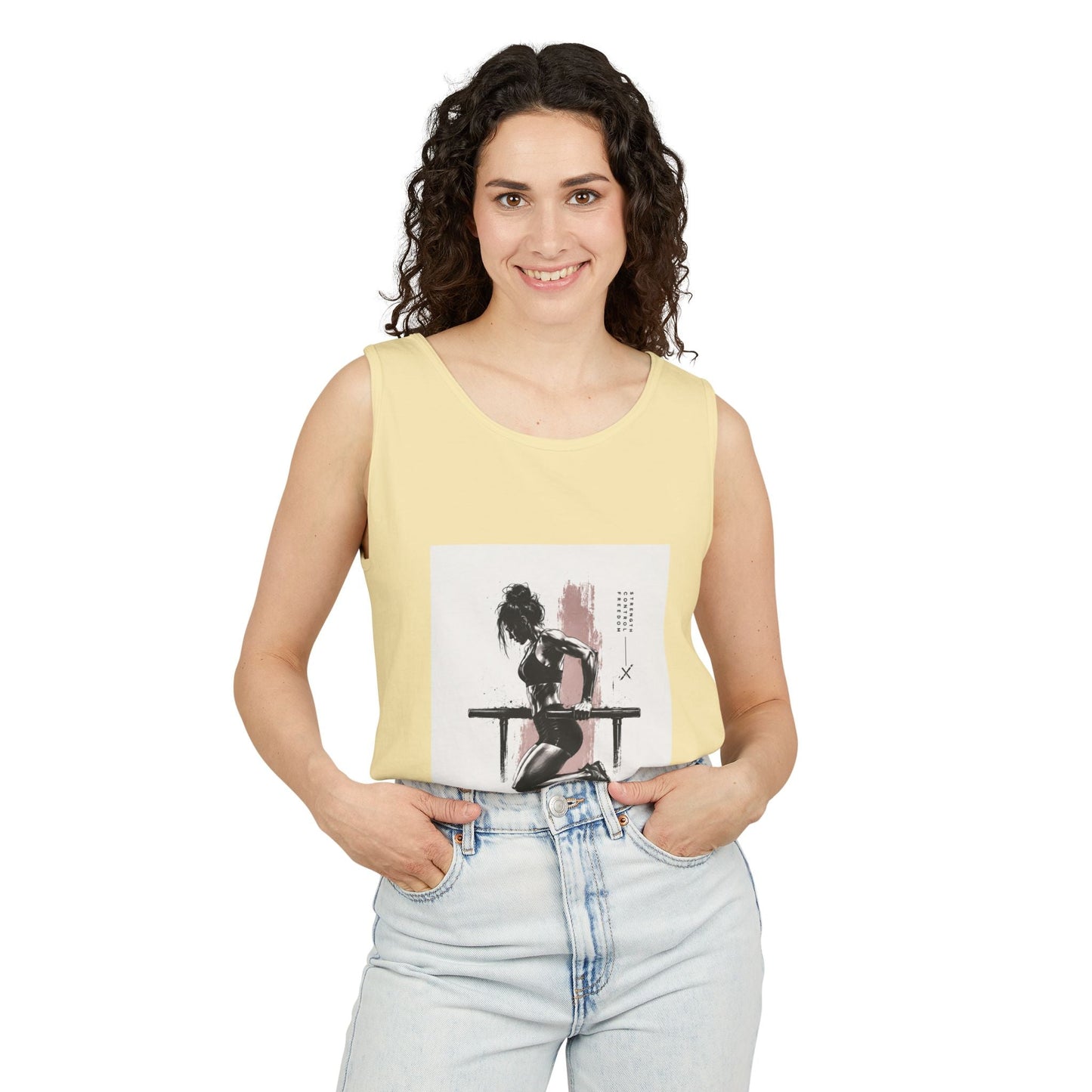 Vintage Pin-Up Tank Top — Retro Art Graphic Unisex Vest Printify
