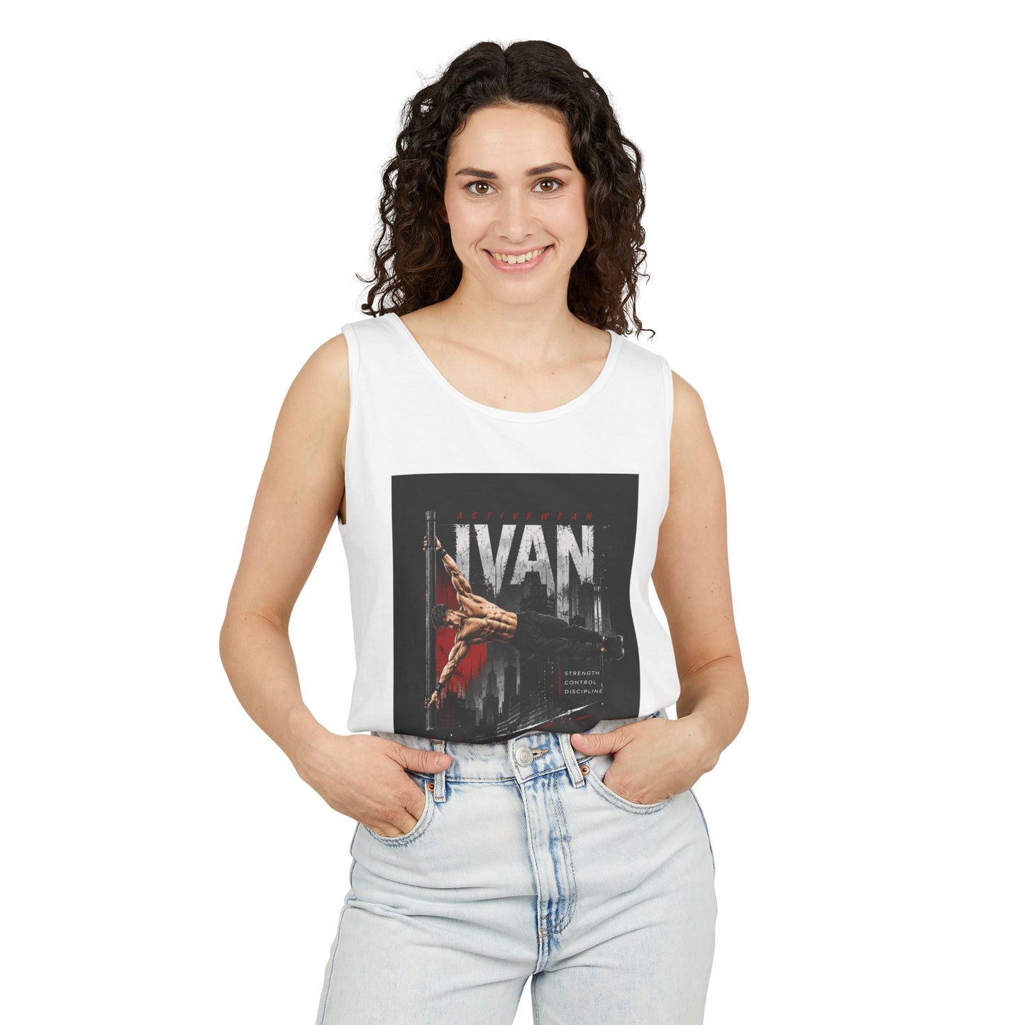 Ivan Rock Climber Tank Top — Vintage Climbing Poster Graphic Printify
