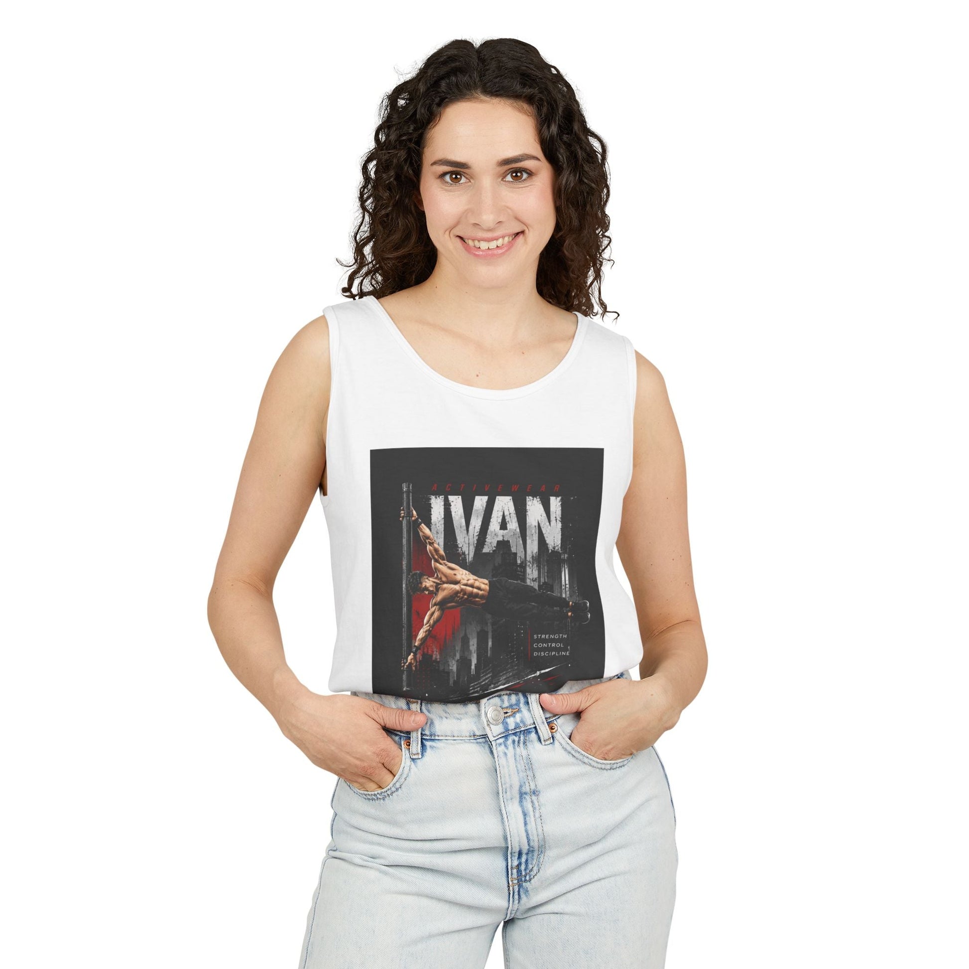 Ivan Rock Climber Tank Top — Vintage Climbing Poster Graphic Printify