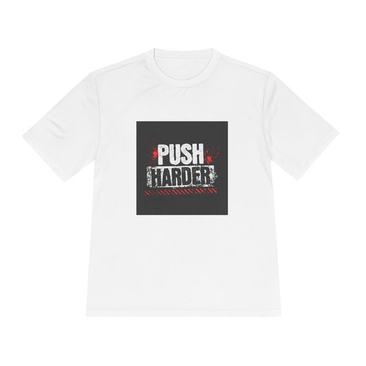 Push Harder Performance Tee — Motivational Gym Workout Shirt Printify