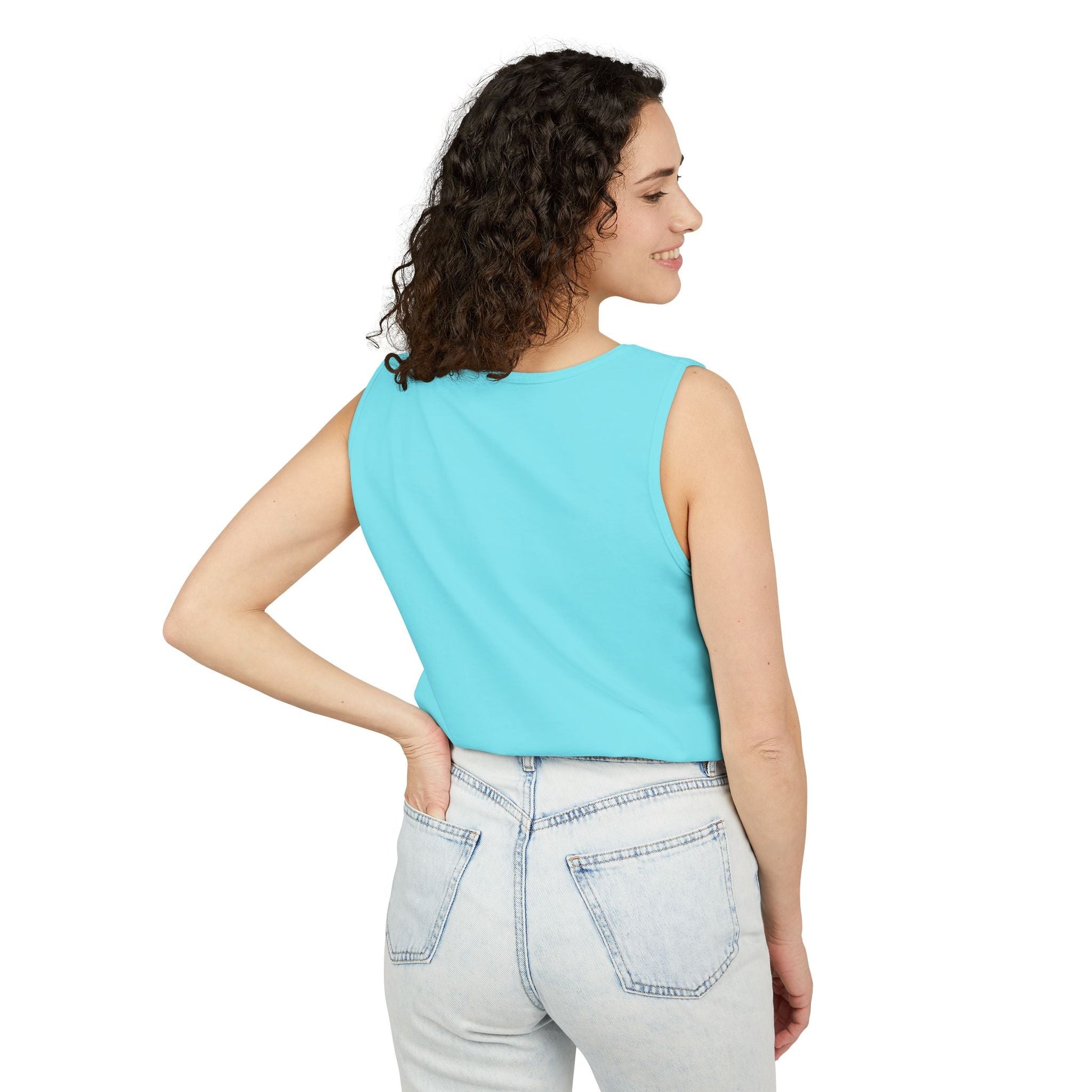 Planches Surfer Graphic Tank Top — Vintage Surf Photo "Planche" Printify