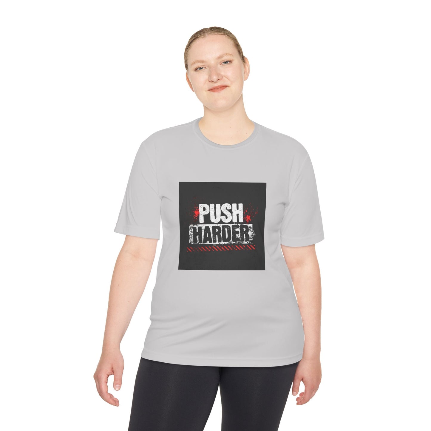Push Harder Performance Tee — Motivational Gym Workout Shirt Printify