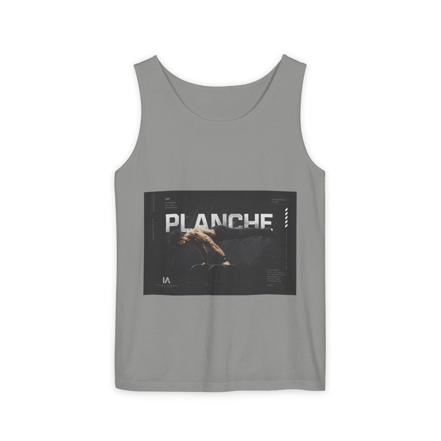 Planches Surfer Graphic Tank Top — Vintage Surf Photo "Planche" Printify