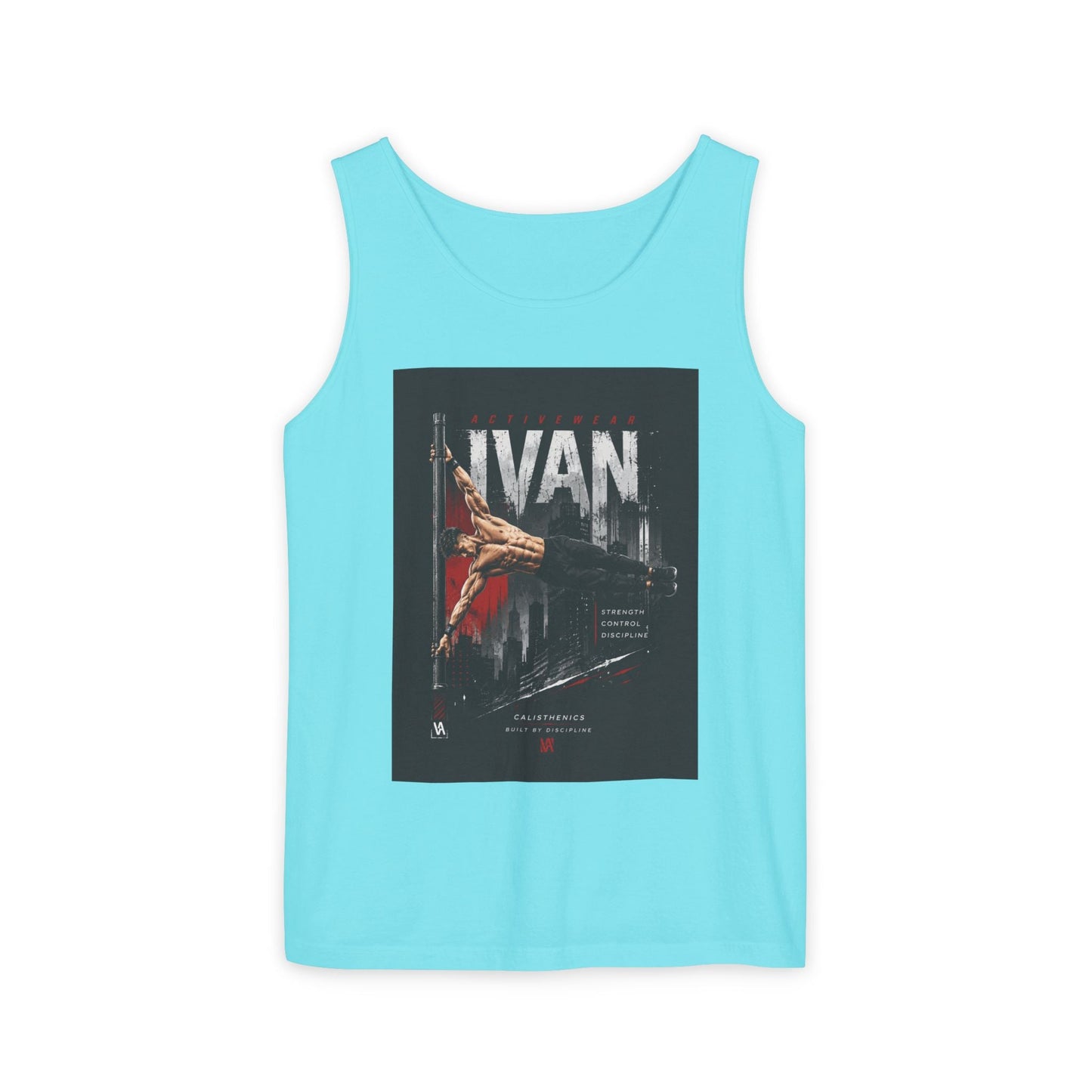 Ivan Rock Climber Tank Top — Vintage Climbing Poster Graphic Printify