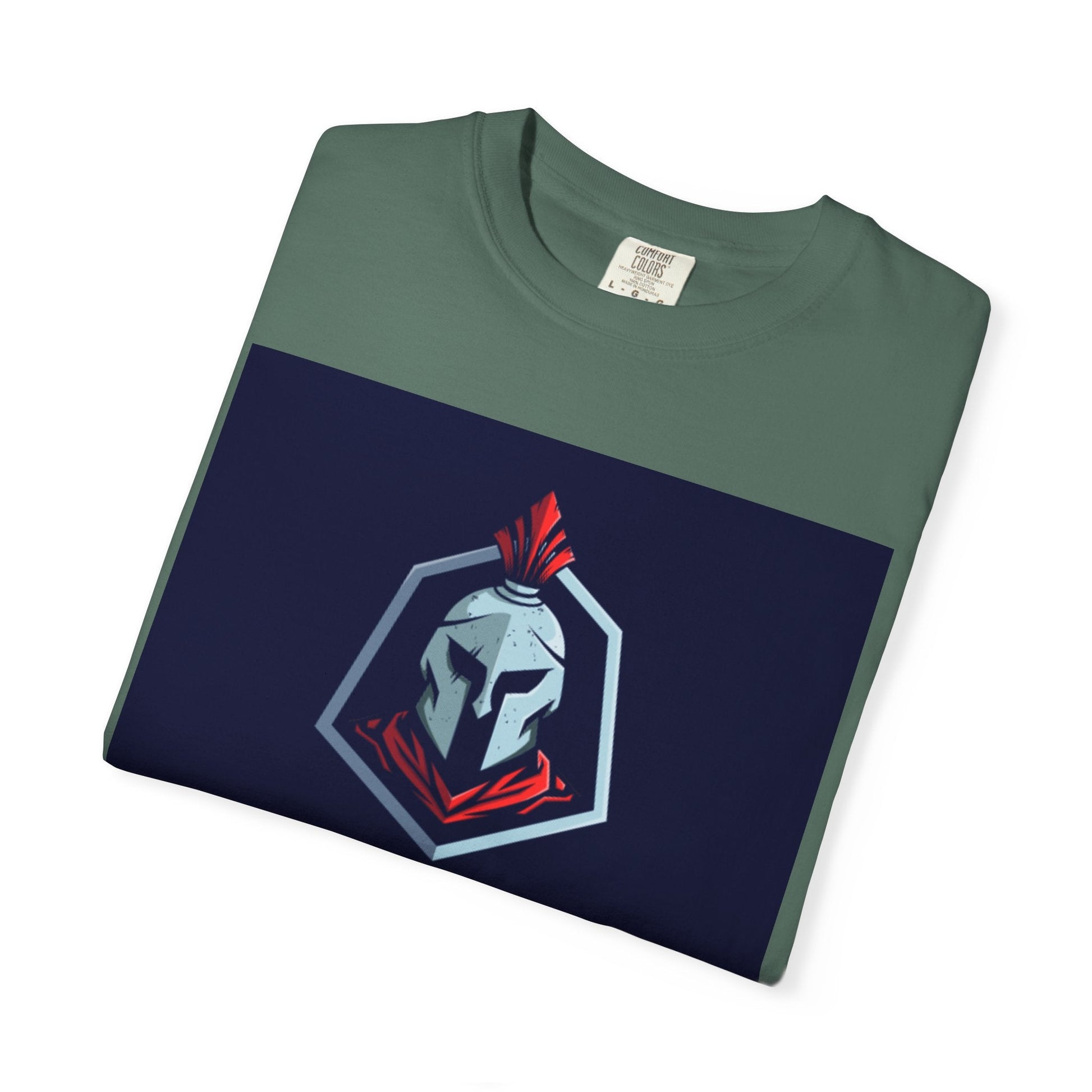 Discipline Over Comfort T-Shirt — Spartan Helmet Motivational Tee Printify