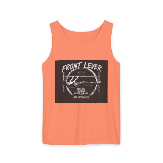 Front Lever Vintage Gym Tank Top — Calisthenics Training Shirt Printify