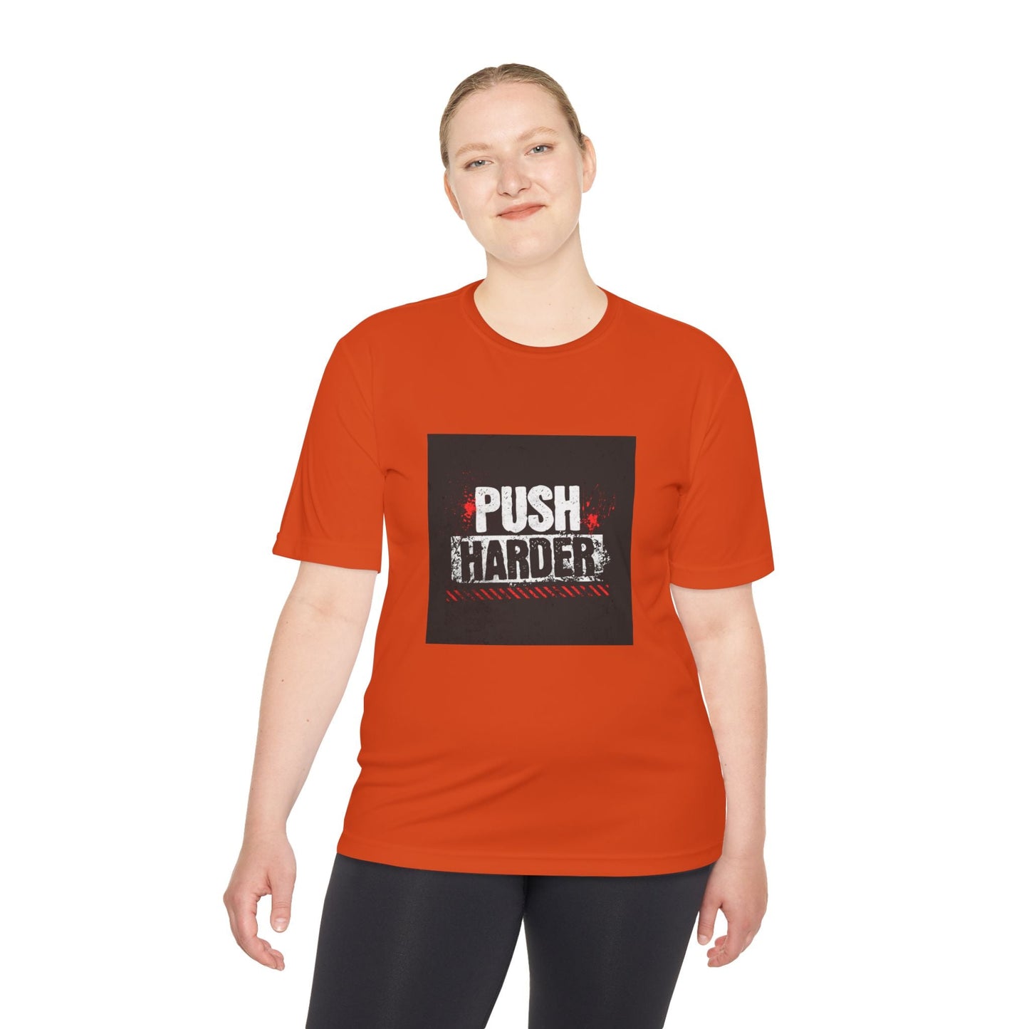 Push Harder Performance Tee — Motivational Gym Workout Shirt Printify