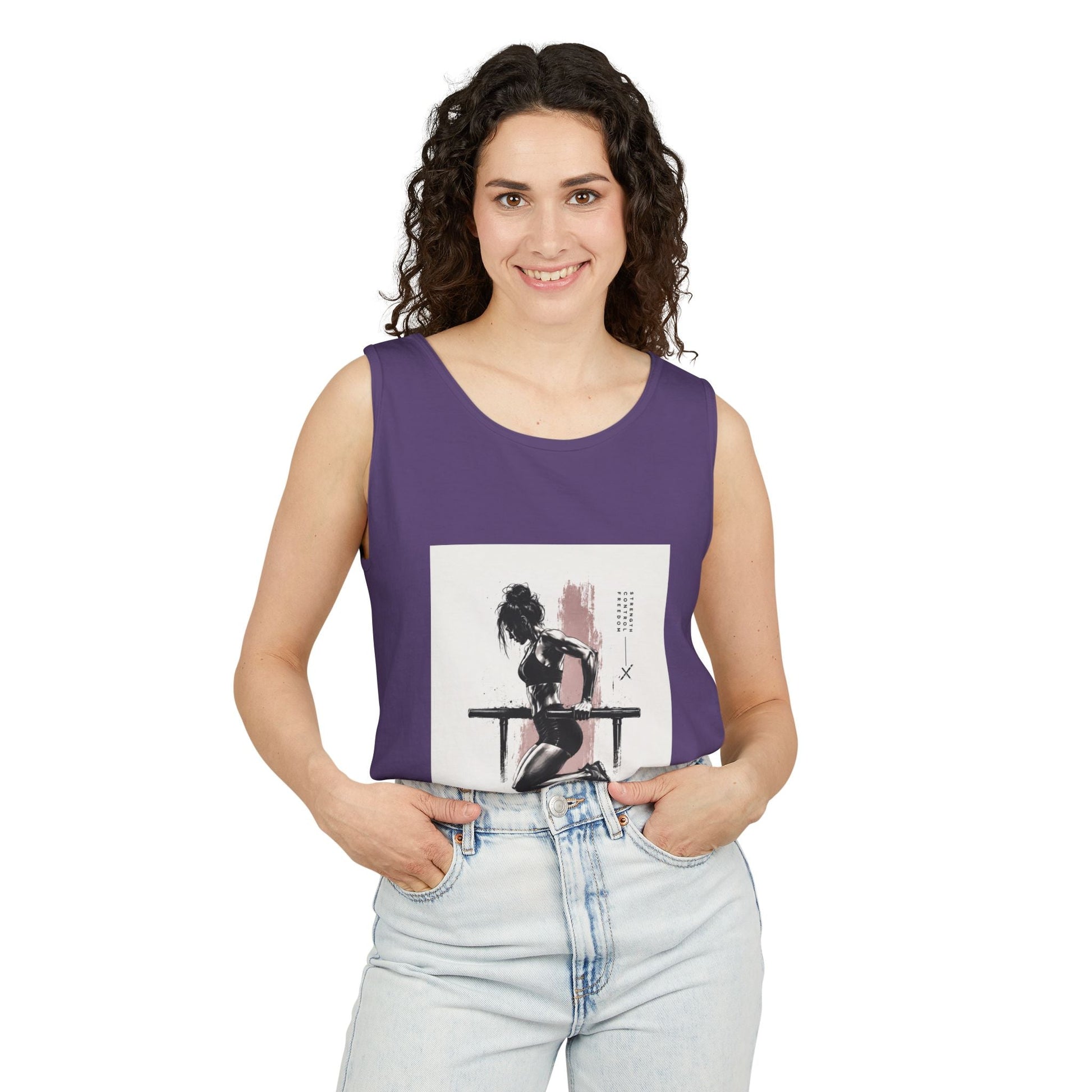 Vintage Pin-Up Tank Top — Retro Art Graphic Unisex Vest Printify