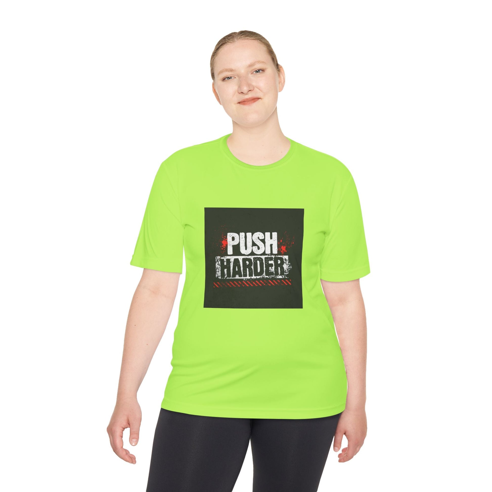 Push Harder Performance Tee — Motivational Gym Workout Shirt Printify