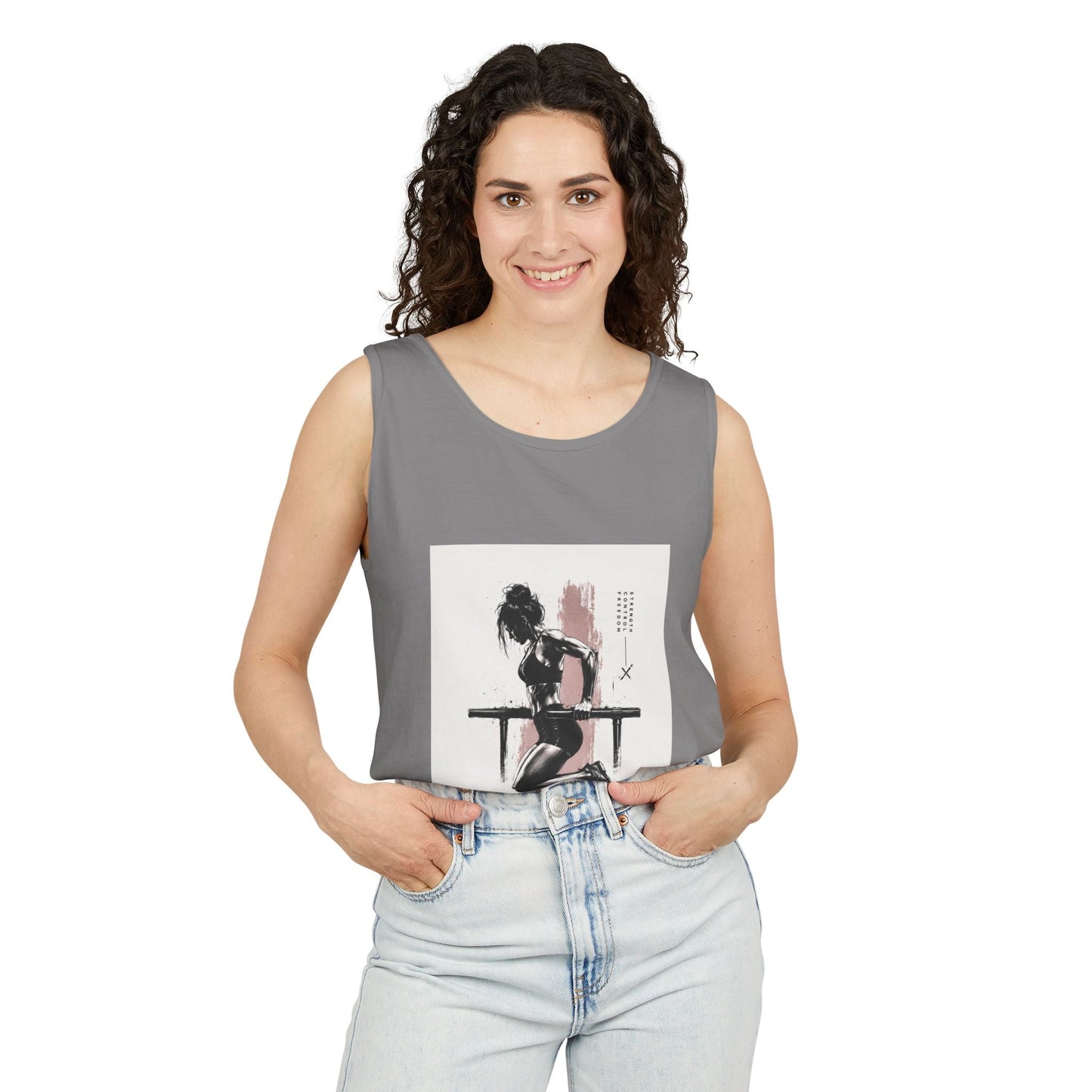 Vintage Pin-Up Tank Top — Retro Art Graphic Unisex Vest Printify