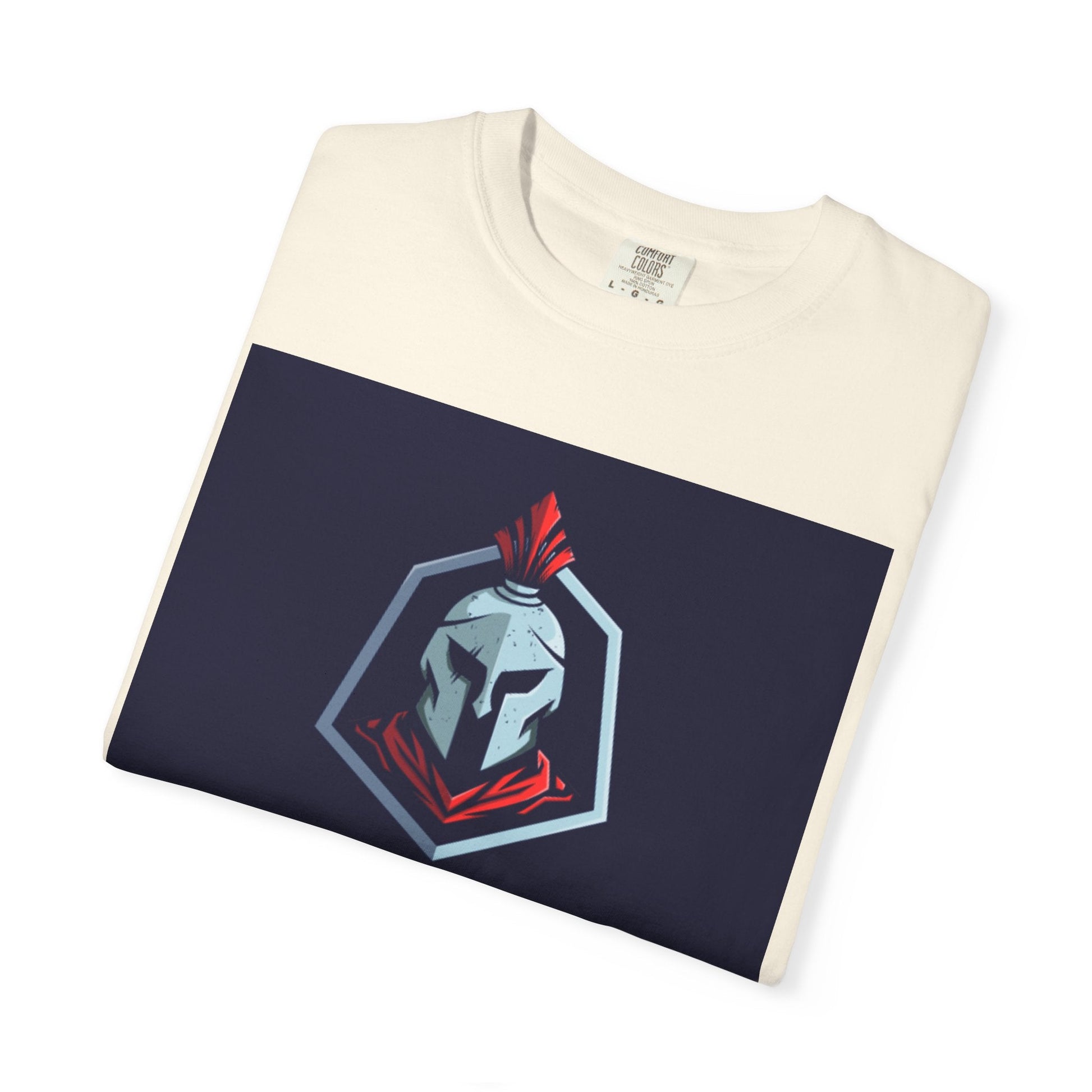 Discipline Over Comfort T-Shirt — Spartan Helmet Motivational Tee Printify