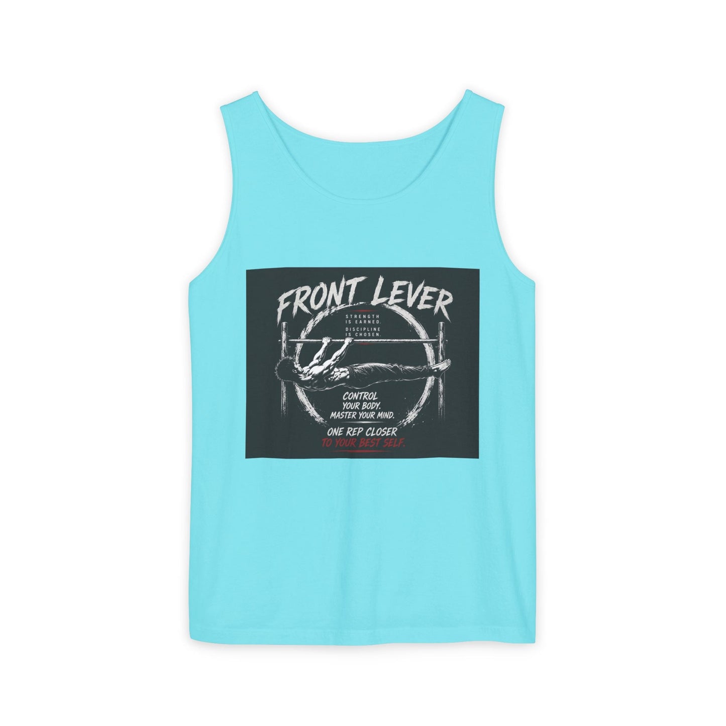 Front Lever Vintage Gym Tank Top — Calisthenics Training Shirt Printify