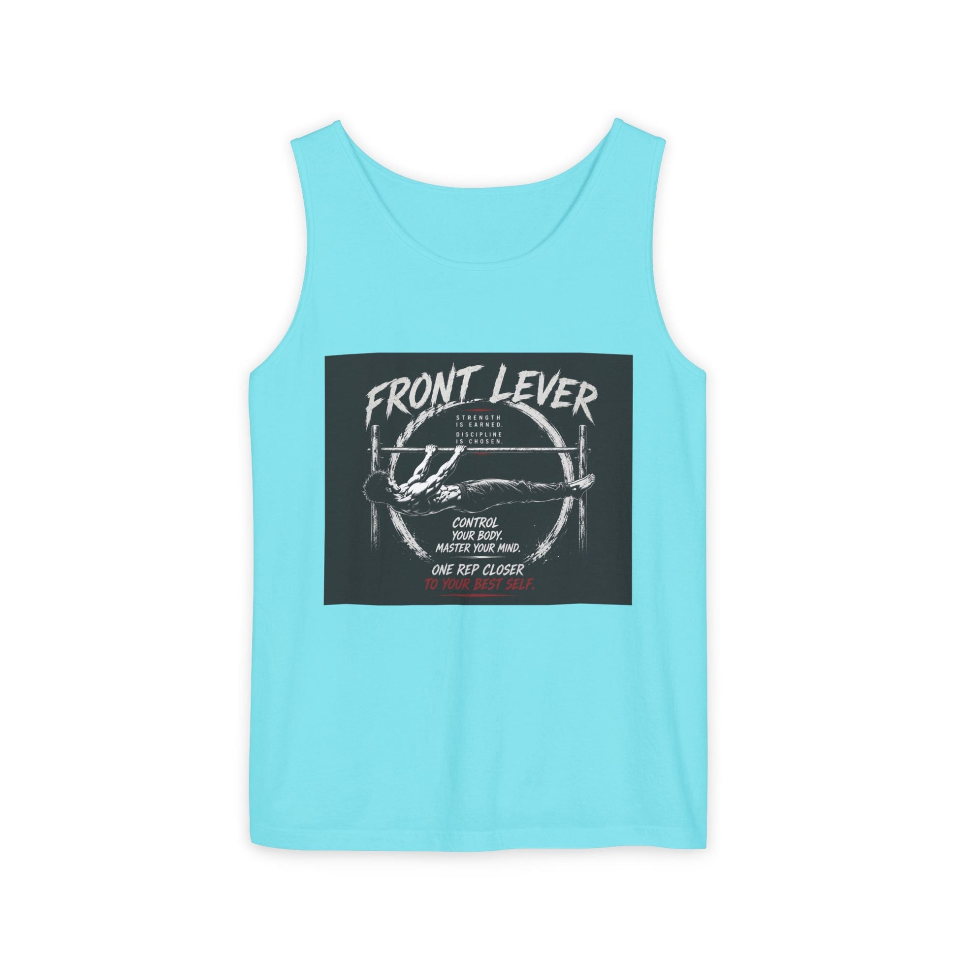 Front Lever Vintage Gym Tank Top — Calisthenics Training Shirt Printify