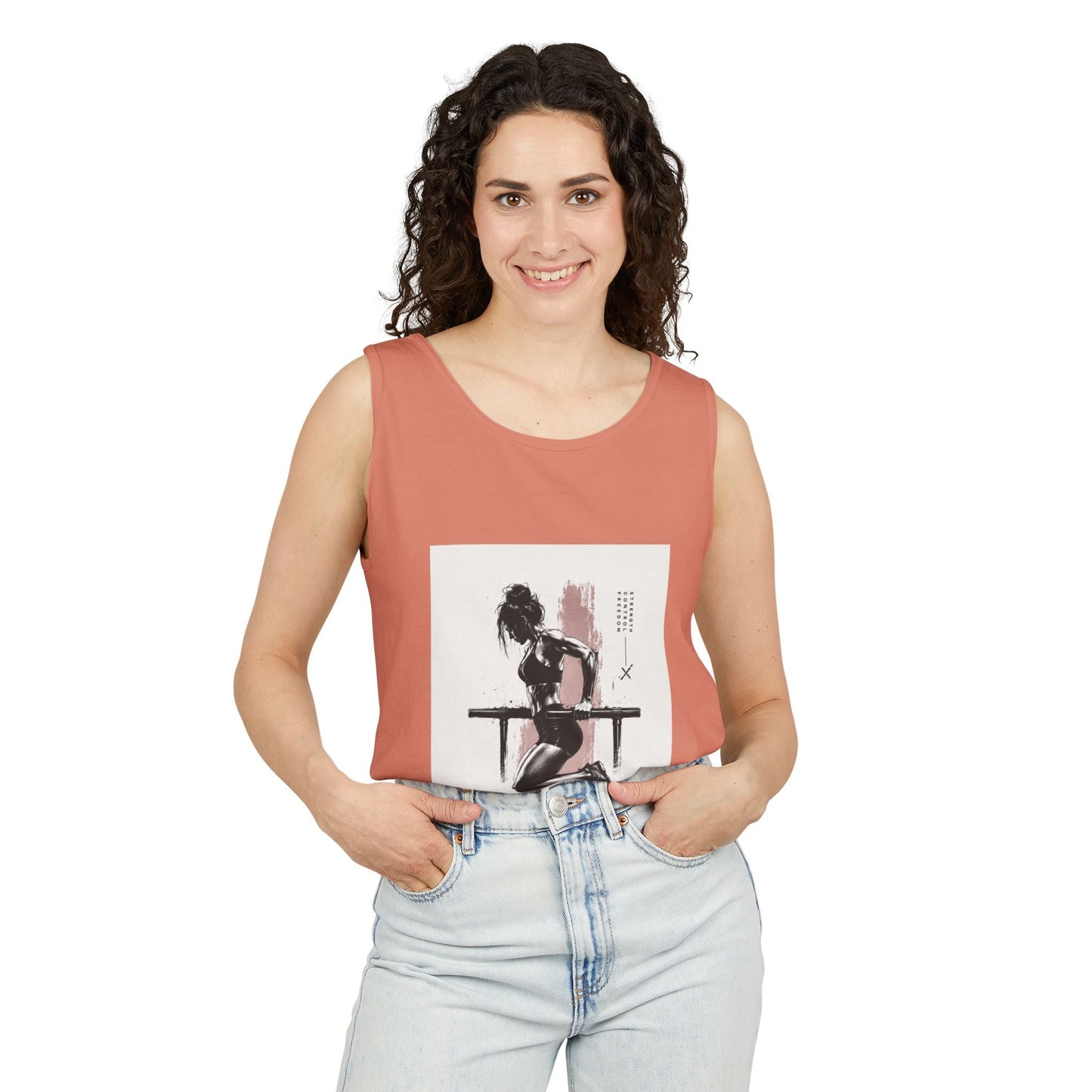 Vintage Pin-Up Tank Top — Retro Art Graphic Unisex Vest Printify
