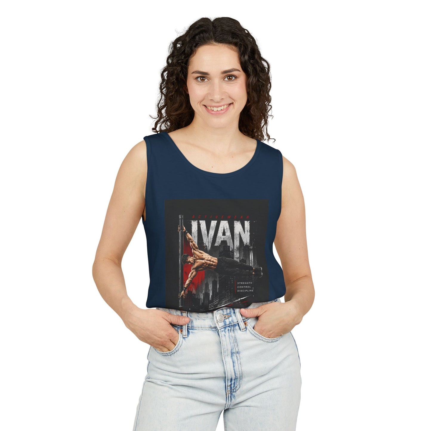 Ivan Rock Climber Tank Top — Vintage Climbing Poster Graphic Printify