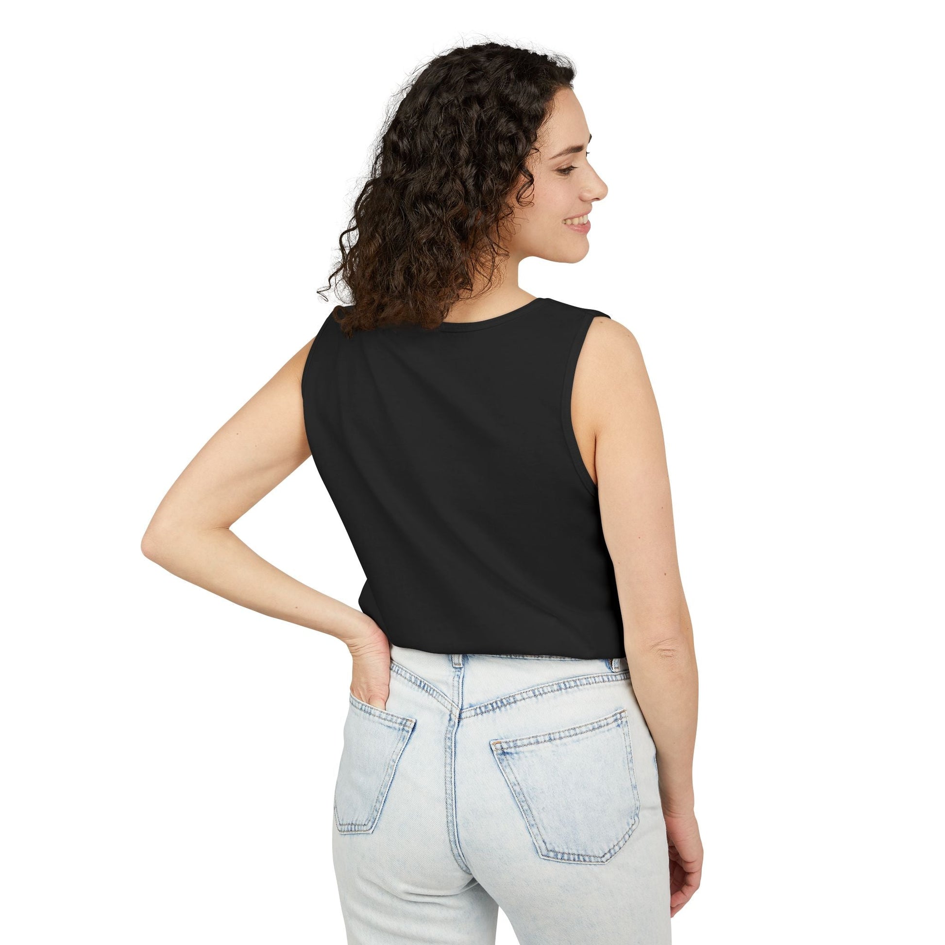 Planches Surfer Graphic Tank Top — Vintage Surf Photo "Planche" Printify