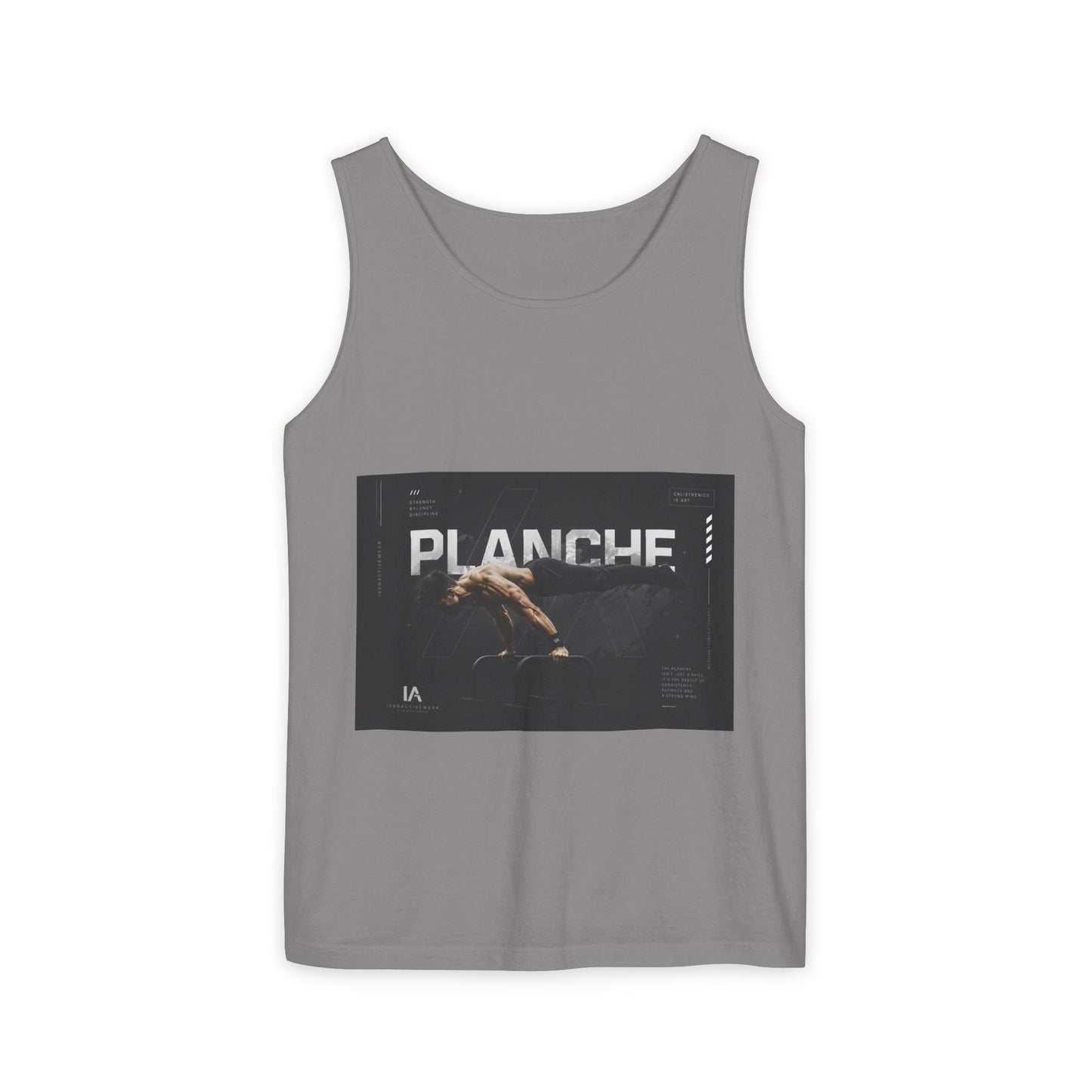 Planches Surfer Graphic Tank Top — Vintage Surf Photo "Planche" Printify